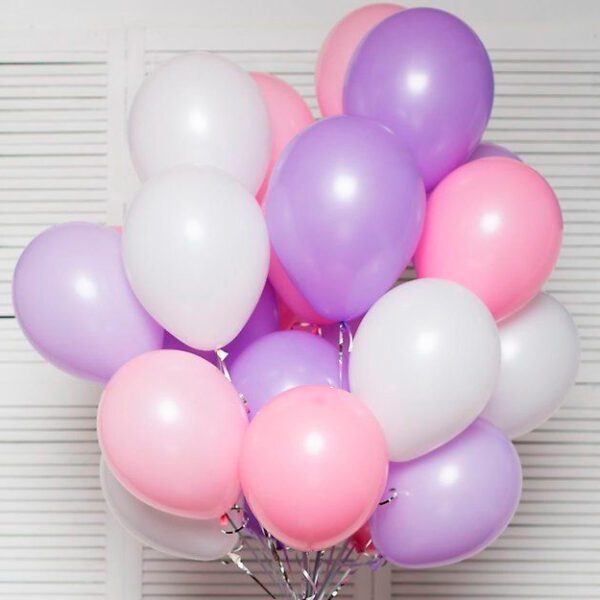 Кульки гелієві (пастель) "Лавандово-рожева симфонія"