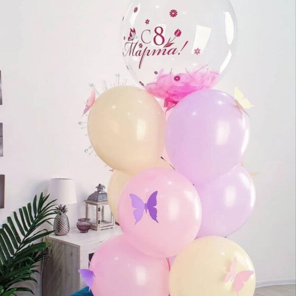 Композиція із куль "Весняне привітання"