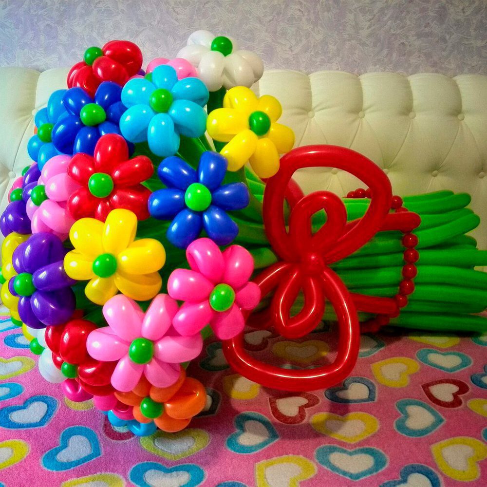 Букет квітів із повітряних куль "Квітковий карнавал"