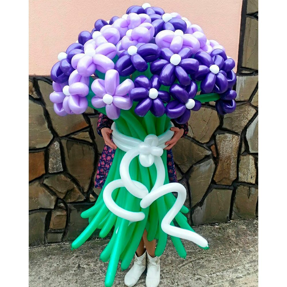 Букет квітів "Фіолетова повітряна феєрія"