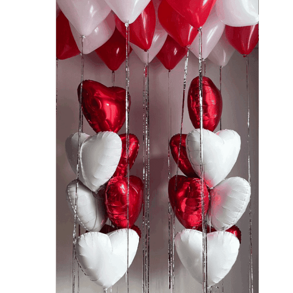 Казкове оформлення кулями "Для двох"