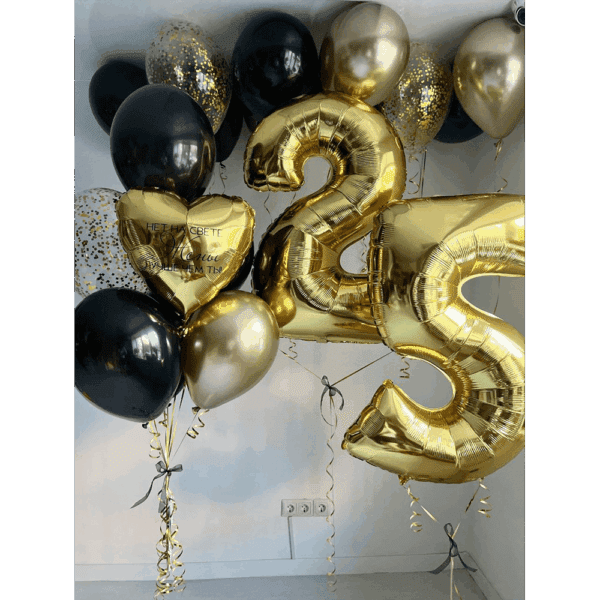 Набір куль "Золоте свято в сяйві"