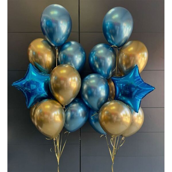 Связка шаров "Золото звездного сияния"