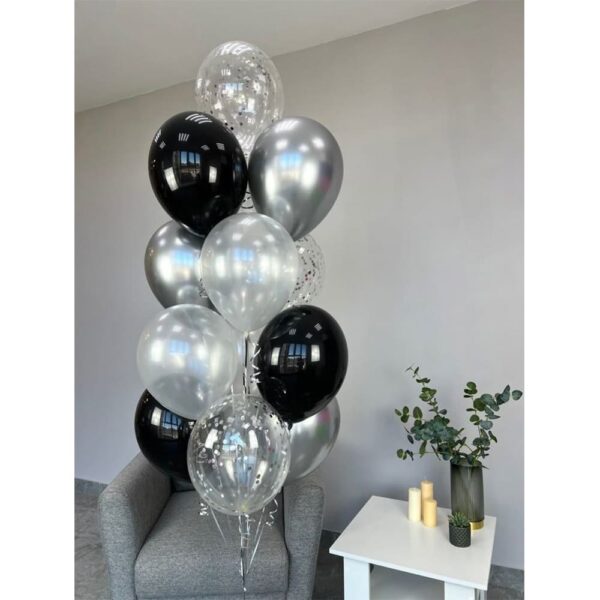 Привітальна зв'язка куль "Вечірня елегантність"