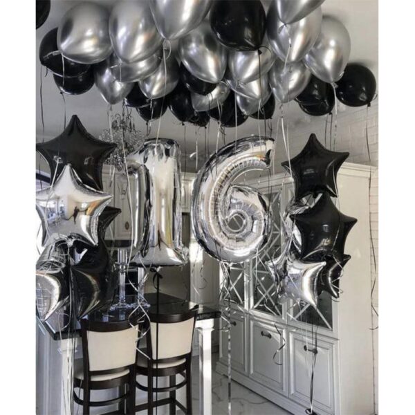 Набор шаров "Элегантность в серебряном"