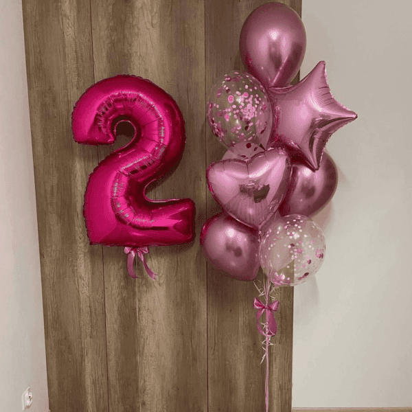 Композиция из шаров "Маленькая принцесса"