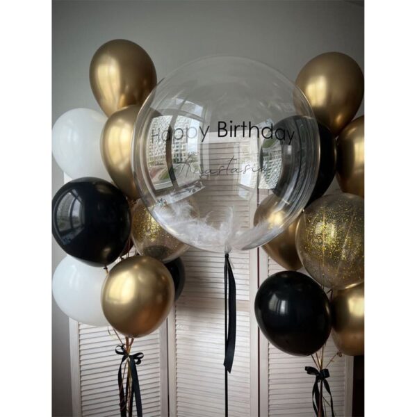 Композиція із куль "Золота казка свята"