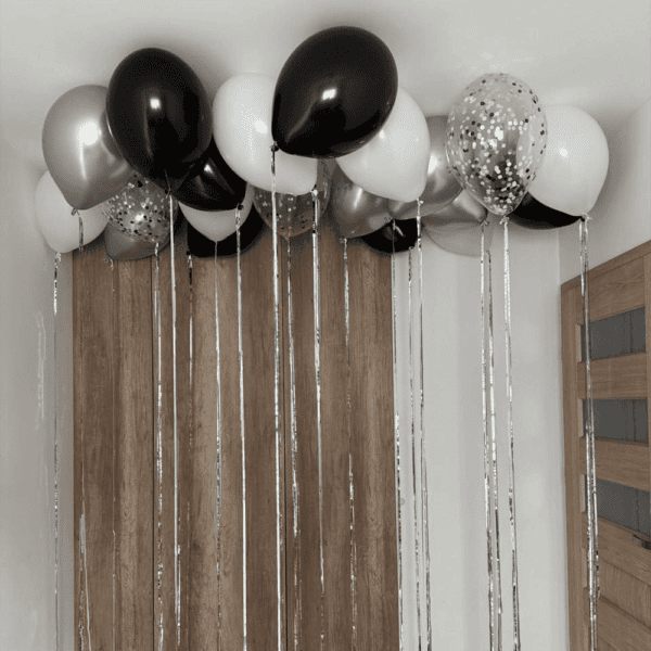 Набор шаров под потолок "Серебряное эхо"