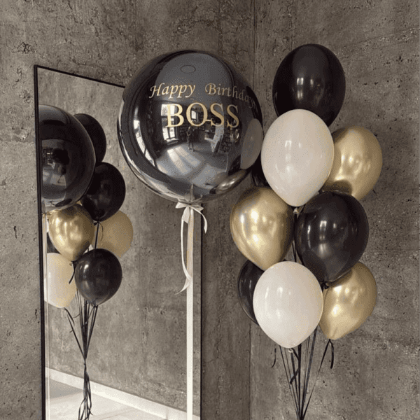Набор шаров "С днем рождения босса"