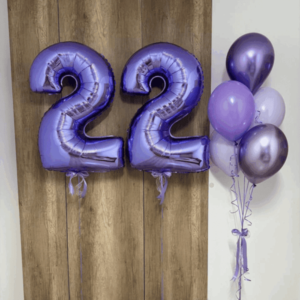 Композиція із куль "Фіалковий блиск"