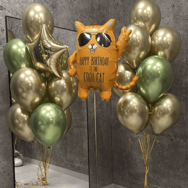 Набор шаров "Крутой кот"
