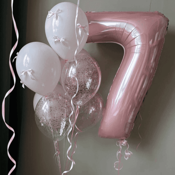 Нежный набор шаров для девочки