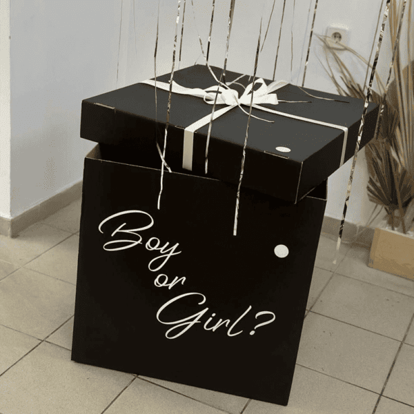 Подарункова коробка на гендер паті
