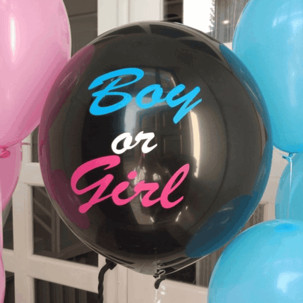 Шар гигант "Boy or Girl" (наполнение: шарики+конфетти)