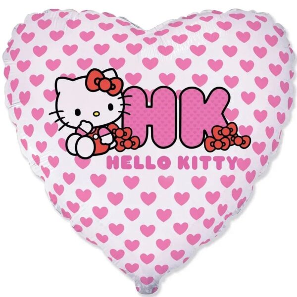 Фольгированный шарик с рисунком «Hello Kitti»