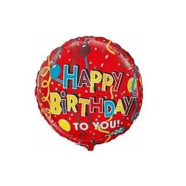 Фольгированный шарик с надписью «Happy Birthday»