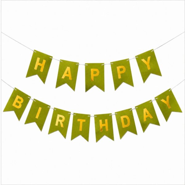 Гирлянда «Happy Birthday» (салатовый).