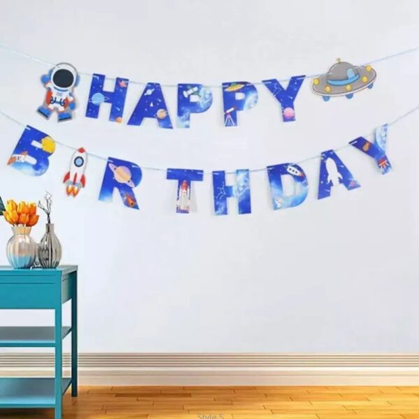 Гирлянда «Happy Birthday» (космос)