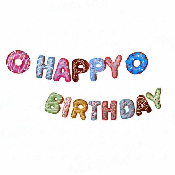 Гирлянда «Happy Birthday» (пончик)