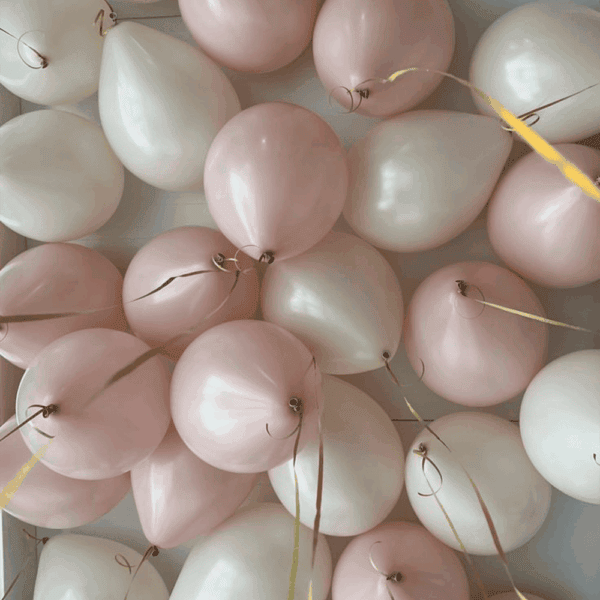 Кульки з гелієм "Blush & White"