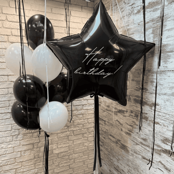 Композиція із куль "Happy Birthday"