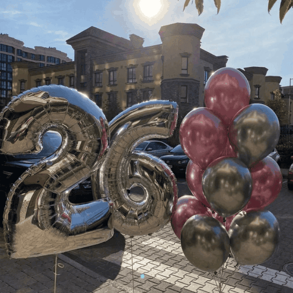 Композиція із куль "Святковий блиск"