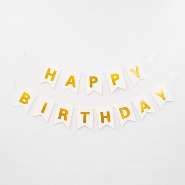 Гірлянда Happy Birthday (Білий).