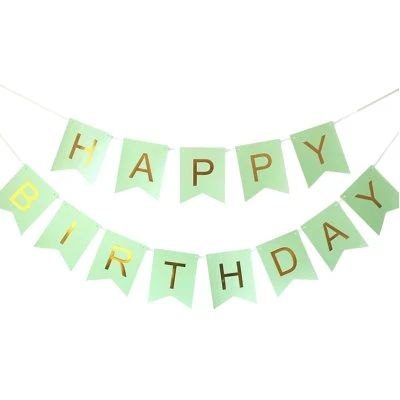 Гірлянда Happy Birthday (М'ятний).
