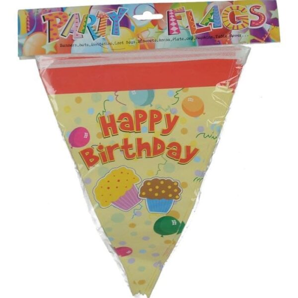 Дитяча гірлянда прапорці: "Happy Birthday"