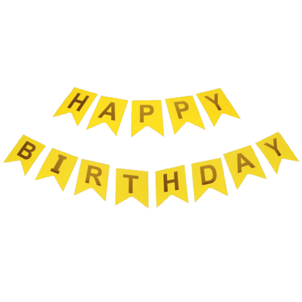 Гірлянда Happy Birthday (Жовтий).