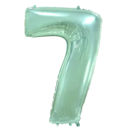 Фольгована цифра 7 м’ята (100 см)