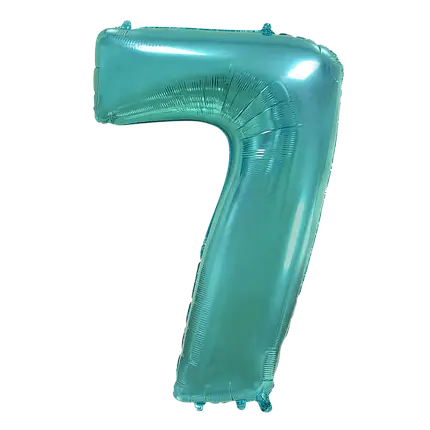 Фольгована цифра 7 тіфані (100 см)
