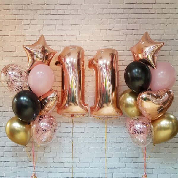 Набор шаров "Розовое сияние праздника"