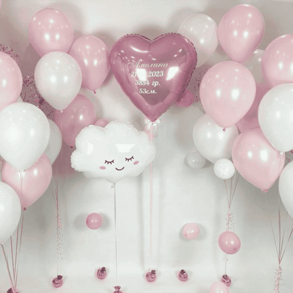 Ніжне оформлення для першої зустрічі з донечкою