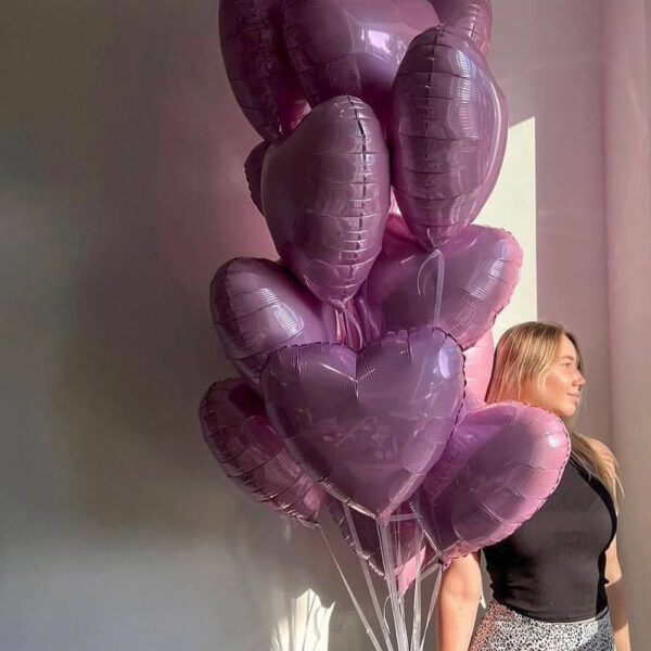 Связка шаров "Мелодия розовых сердец"