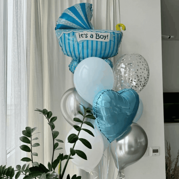 Зв'язка куль "Зустрічаємо нашого хлопчика!"