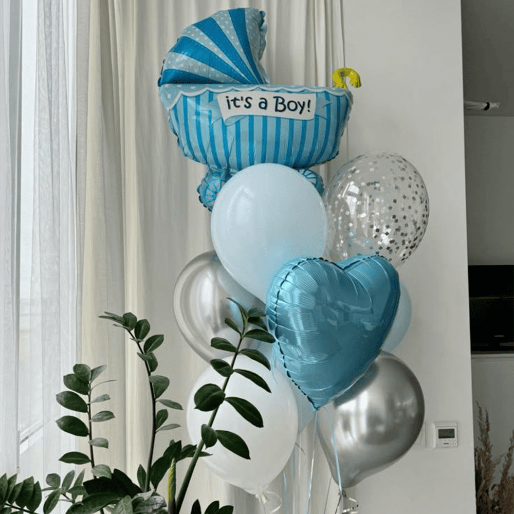 Зв'язка куль "Зустрічаємо нашого хлопчика!"