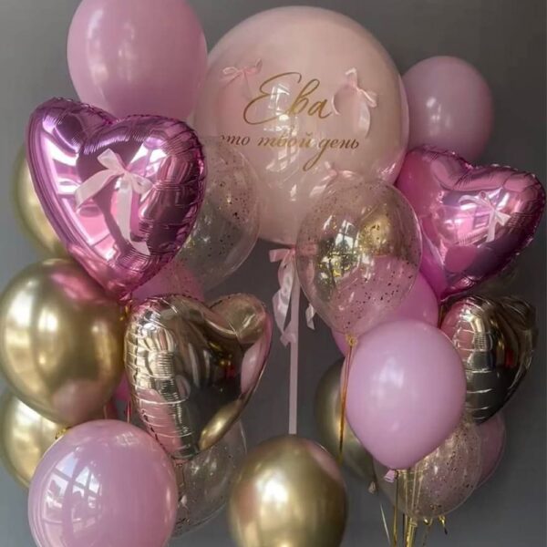 Композиция из шаров "Блеск момента"