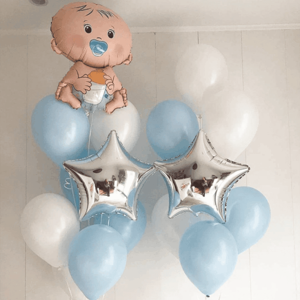 Набір куль "Вітаємо вдома нашого хлопчика!"