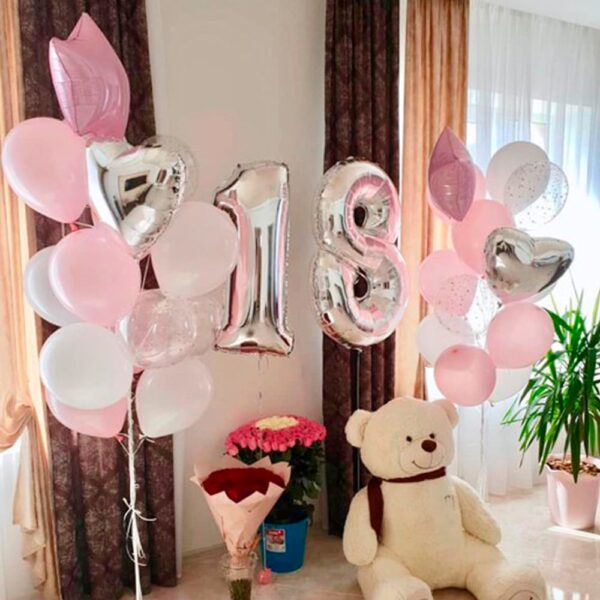 Праздничное оформление на День Рождения девочки