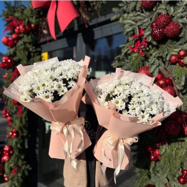 Букет хризантем "Нежность"