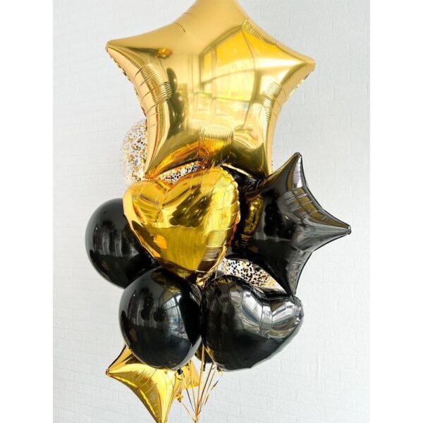 Связка шаров "Золотая феерия"