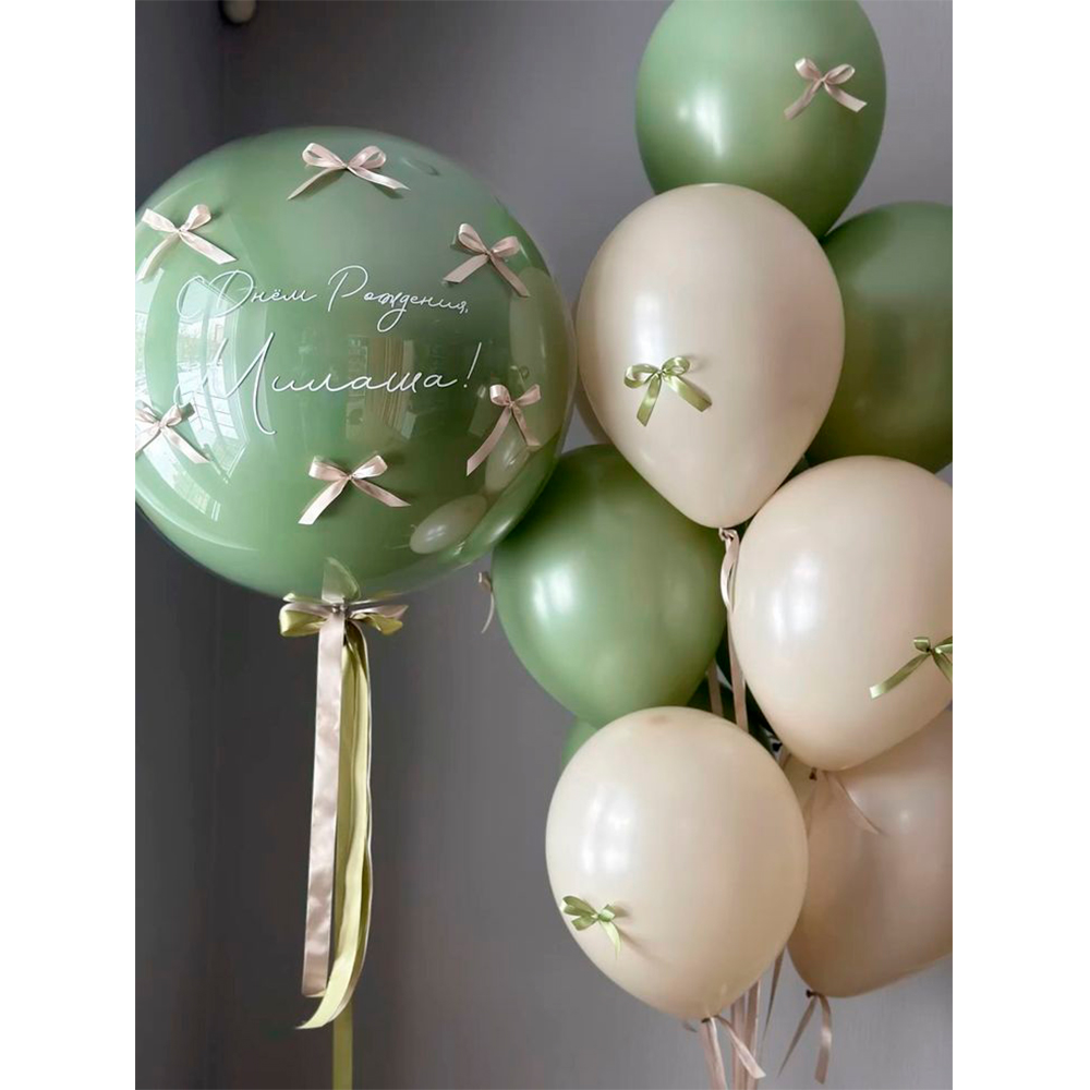 Композиция из шаров "Изящная гармония цветов"