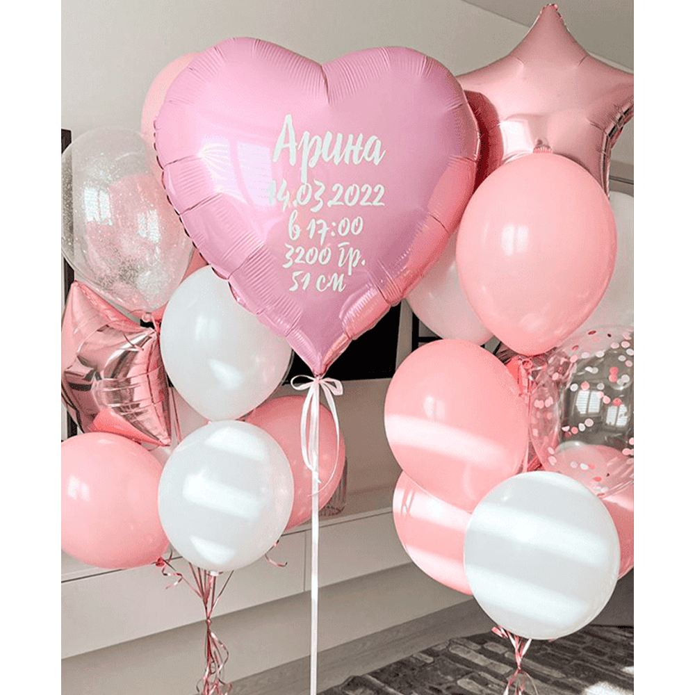 Набор шаров "Встречаем нашу девочку!"