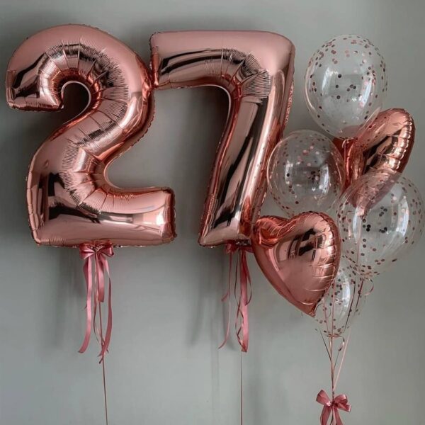 Композиция из шаров "Розовый восторг"