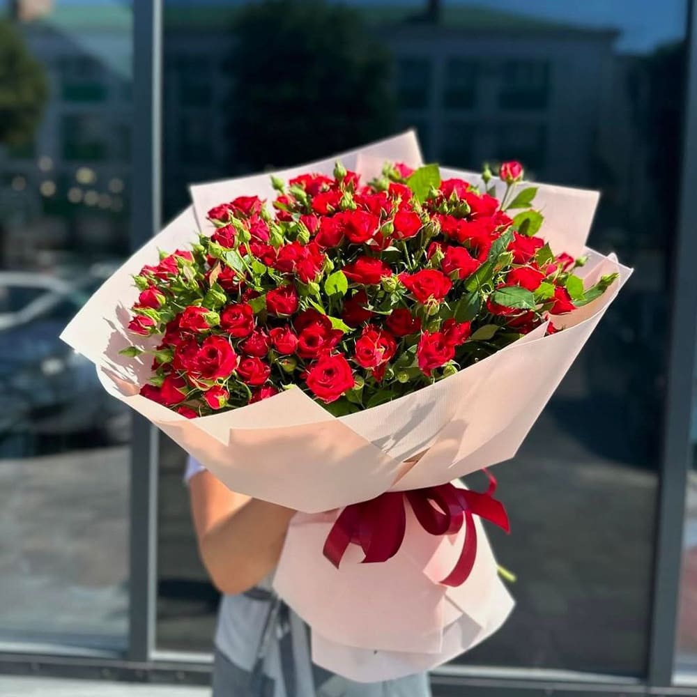 Букет роз "Пламя сердца"