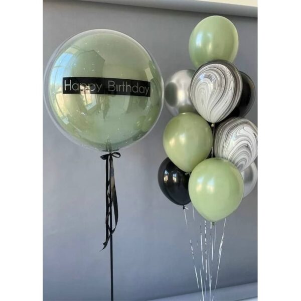 Стильный набор шаров "Happy Birthday"