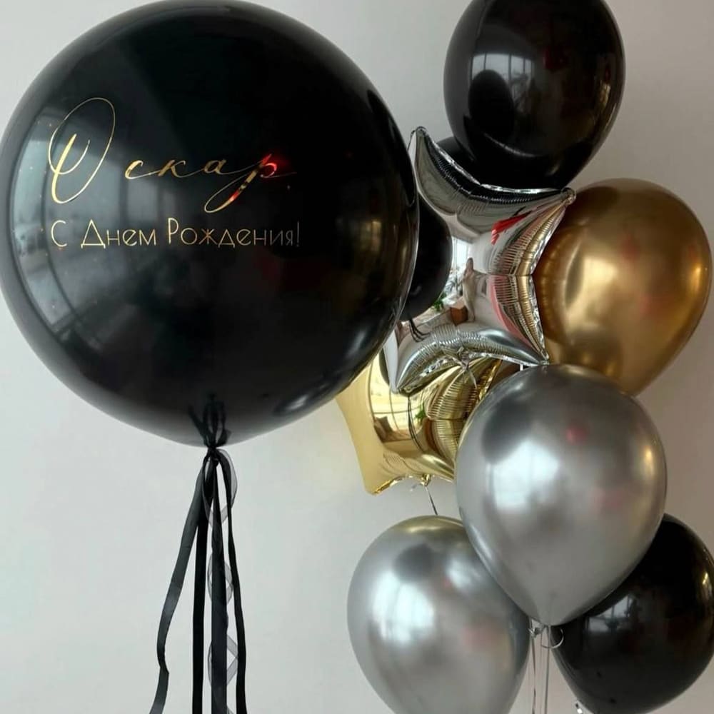 Набор шаров "Поздравление с Днем Рождения!"