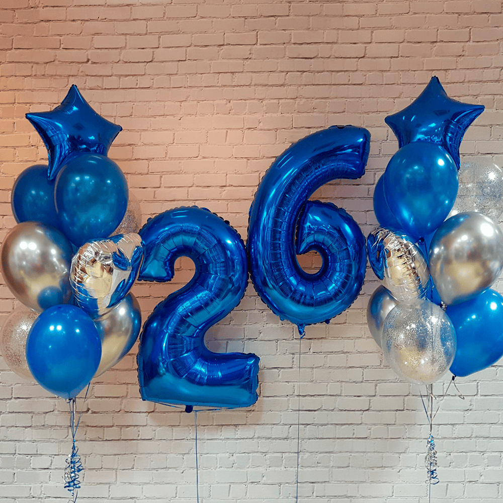 Композиция из шаров "Космический синий"