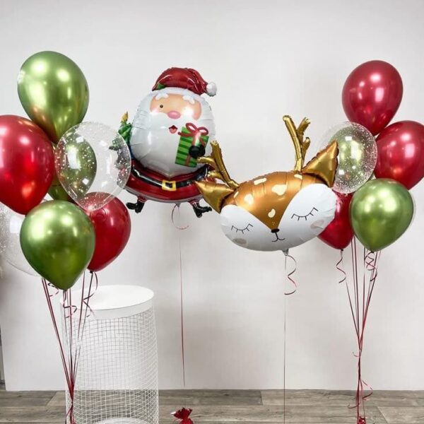 Святкове оформлення кулями на Новий рік